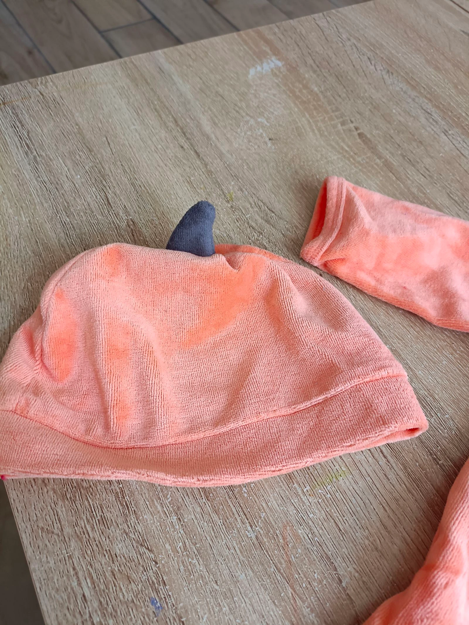 Pyjama citrouille 6 mois – photo 3